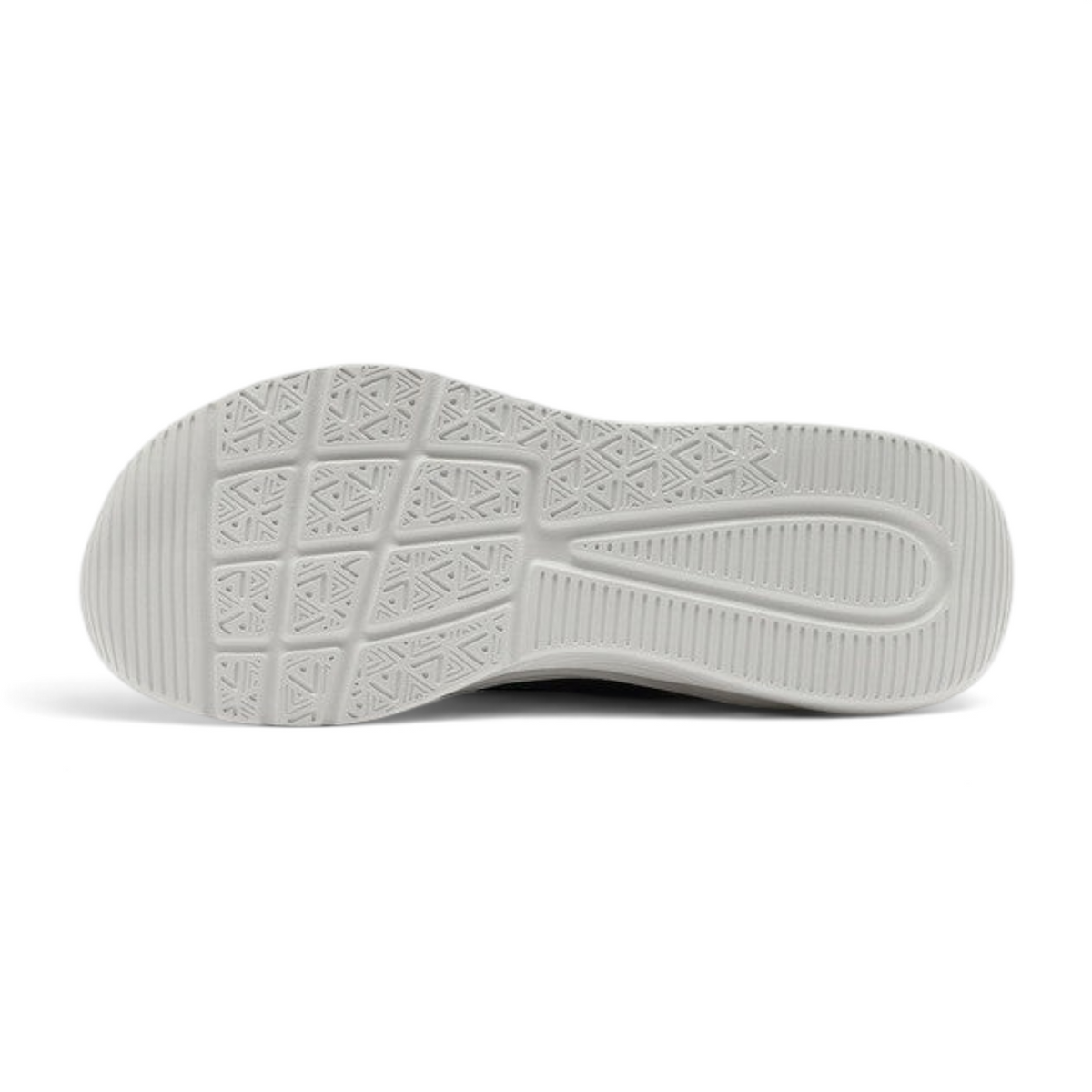 FRG Skechers BOBS B Love sneaker showing the grey textured rubber outsole with geometric traction pattern
