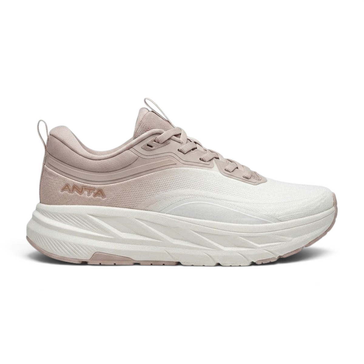 FRG ANTA women's white and grey cross-training shoes with breathable mesh upper and supportive A-FLASHEDGE cushioning.
