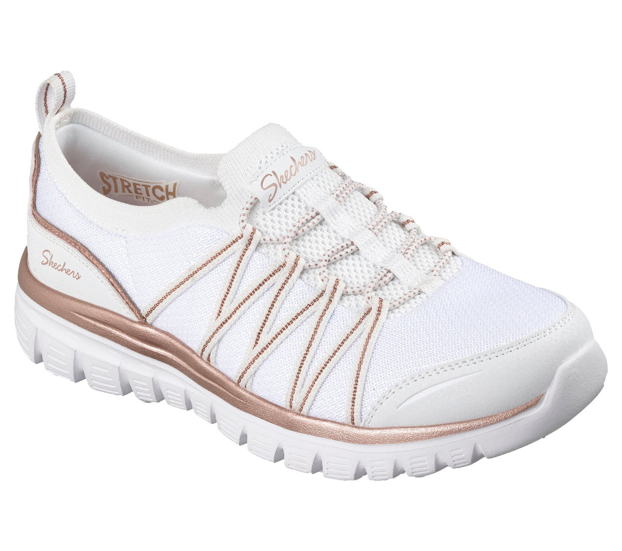 Skechers Graceful Purecrush White Rose Gold