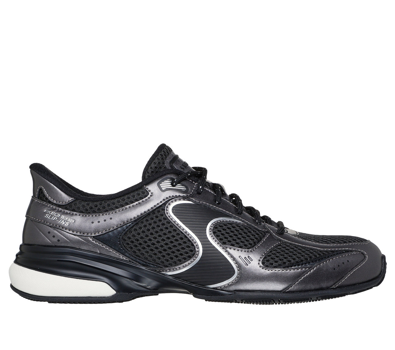 Skechers Slip-ins Exhilarate Metallic Dreams Black Grey