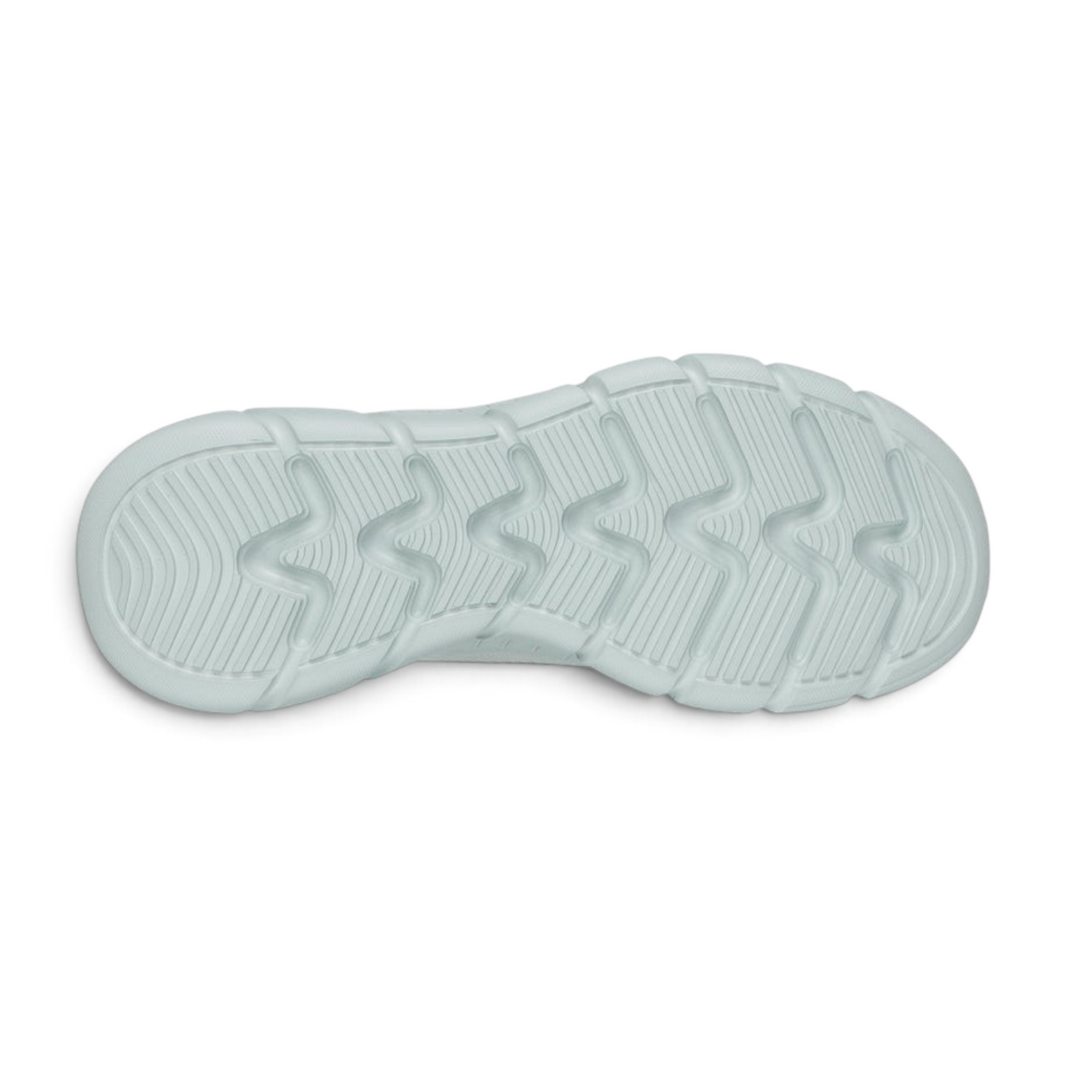 FRG Skechers BOBS Sport B Flex Hi Flying Hi sneaker sage green textured rubber outsole bottom view