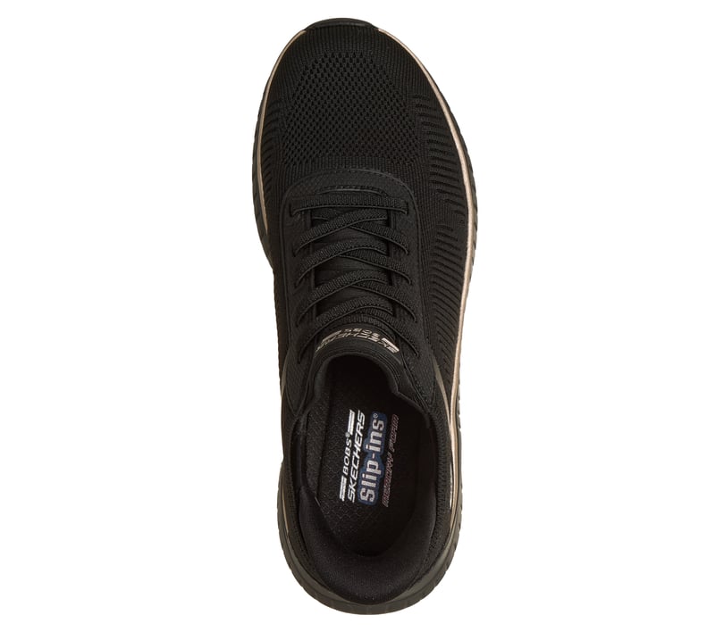 Skechers BOBS Squad Chaos Black/Rose Gold