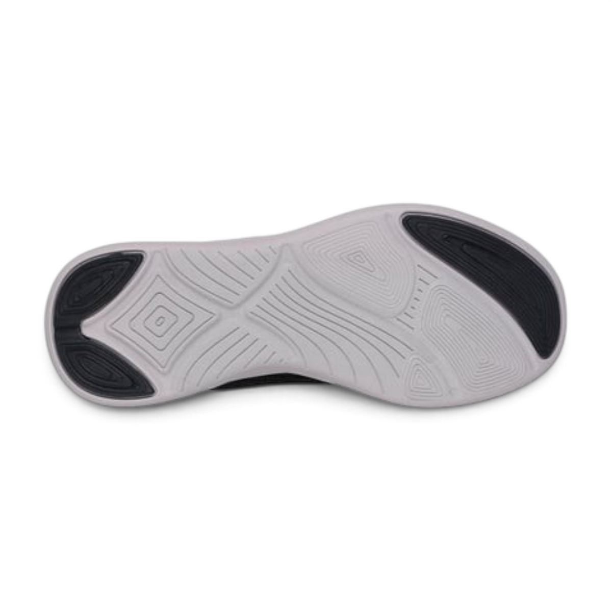 FRG BOBS MODA FLEX Mellow Dawn sneaker outsole featuring a grey and black patterned traction tread design