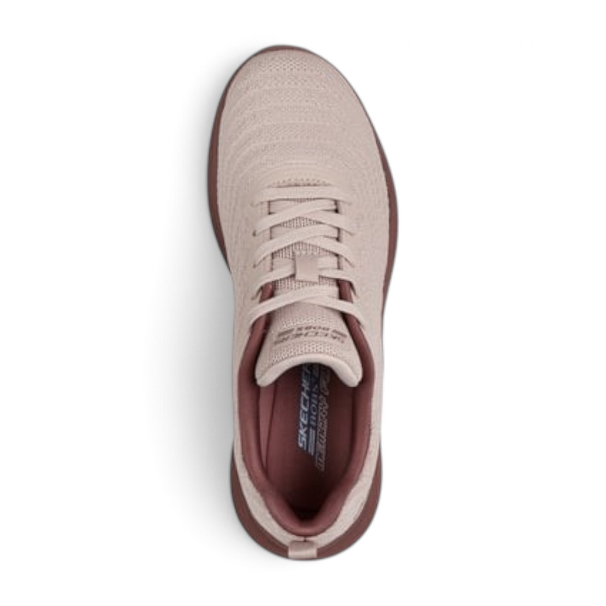 FRG BOBS MODA FLEX sneakers in mellow dawn pink with a breathable knit upper and cushioned memory foam insole