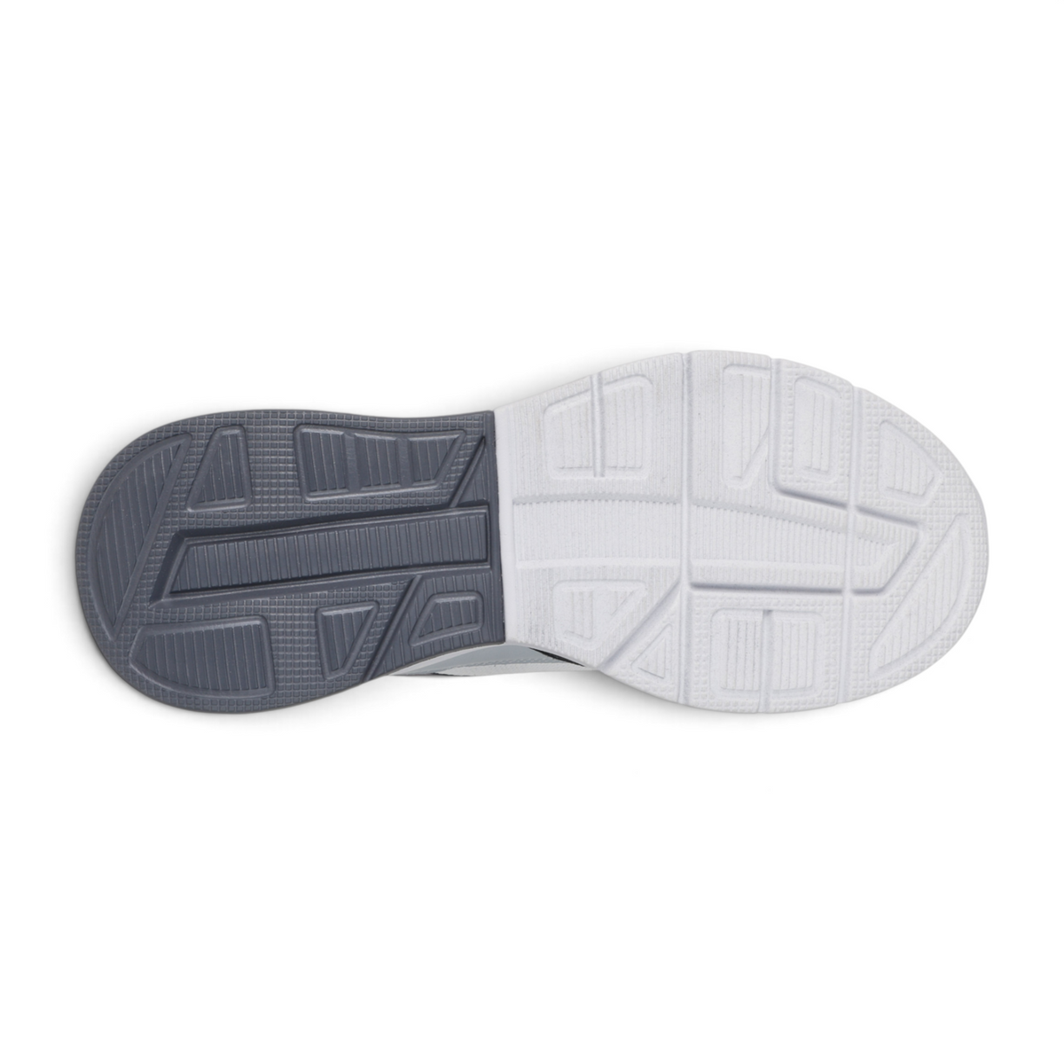 FRG BOBS ARC WAVES 2.0 sneaker outsole featuring a two-tone grey and white rubber tread pattern