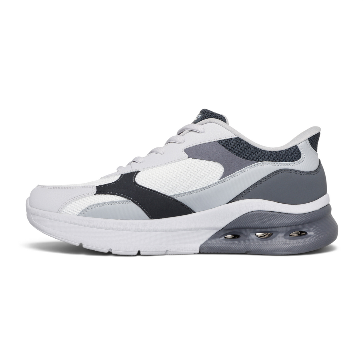 FRG BOBS ARC WAVES 2.0 sneakers in white and grey with mesh panels and a cushioned chunky sole
