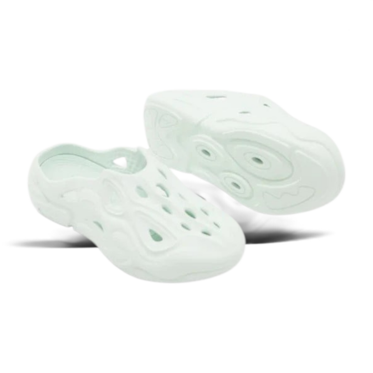 FRG Anta lightweight green EVA beach slides with a textured cutout design for summer comfort