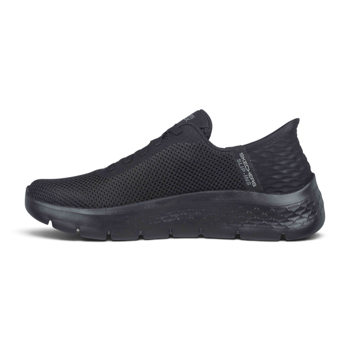 FRG Skechers Go Walk Flex Grand Entry black slip-on walking shoe with breathable mesh upper and cushioned sole