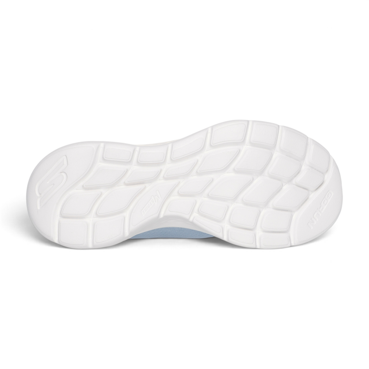 FRG GO RUN LITE running shoe featuring a white textured rubber outsole with M-Strike technology for traction