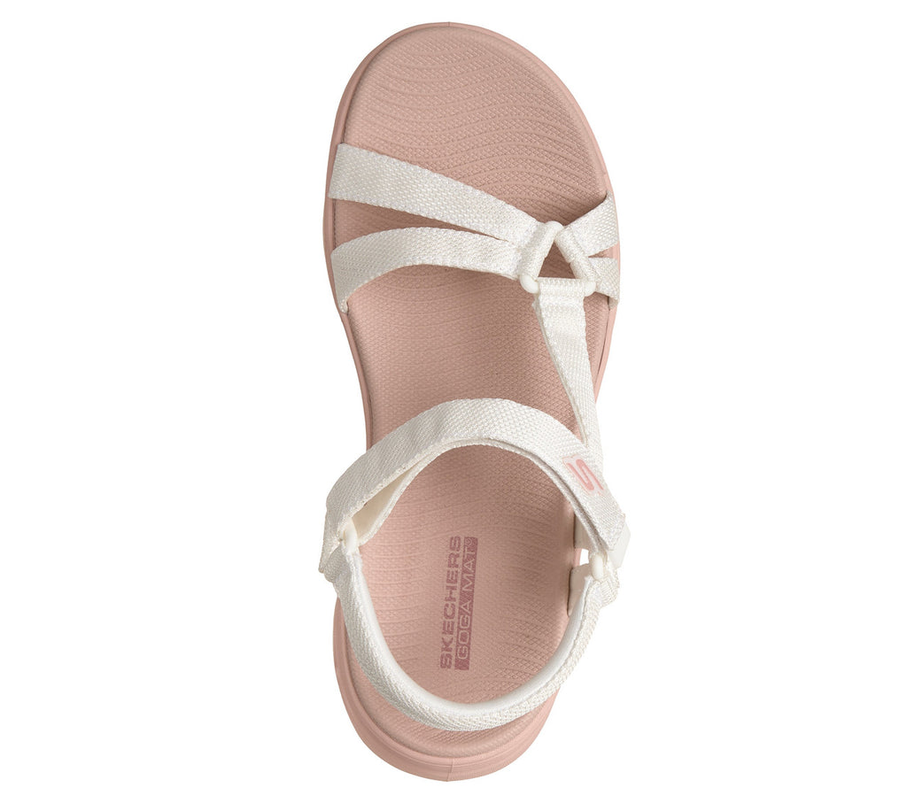 Skechers GO Walk Glide-Step 2.0 Sandal Rowen White Pink