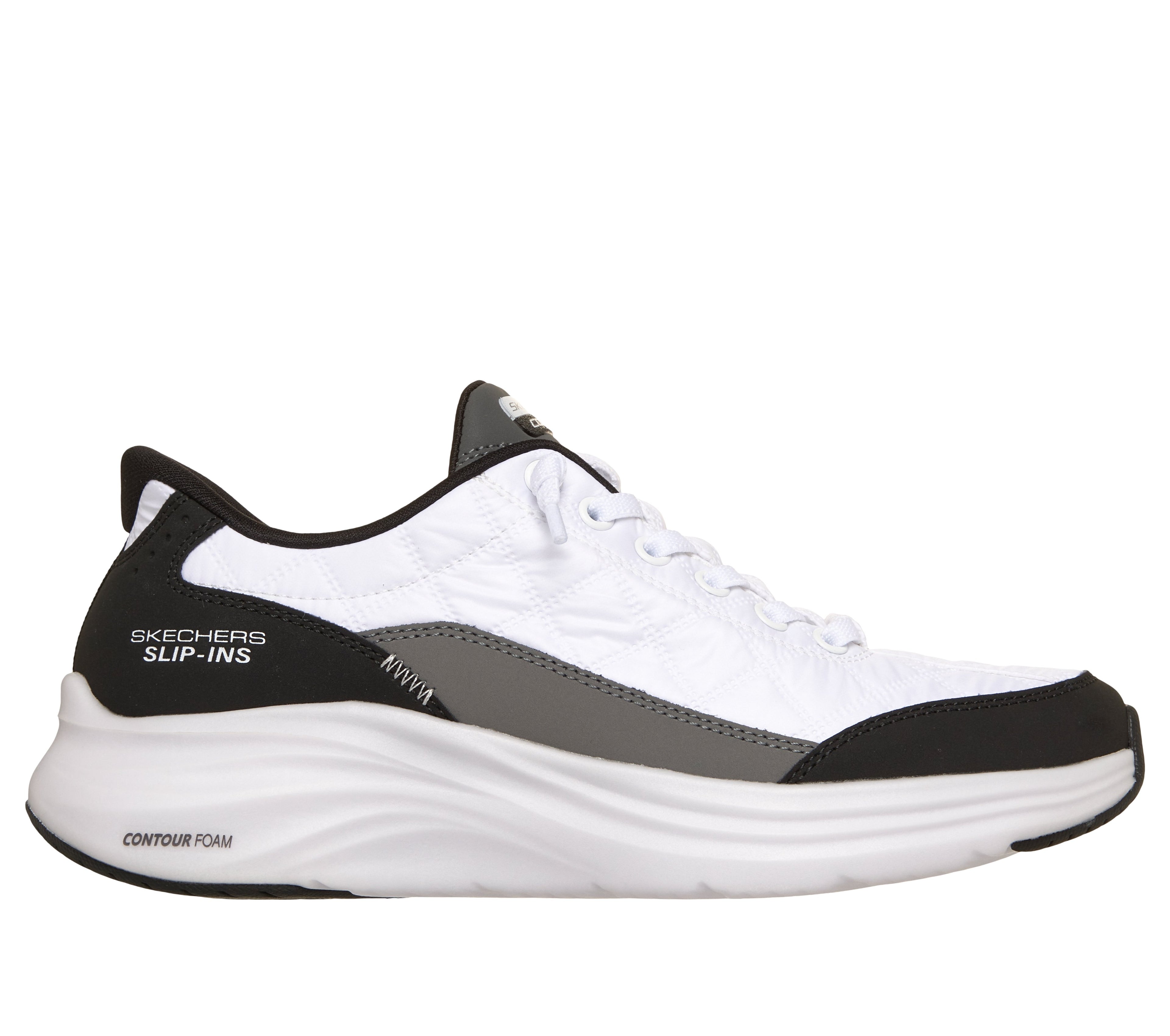 Skechers Sports Cozy Fit Slip-Ins Sneakers - White Black