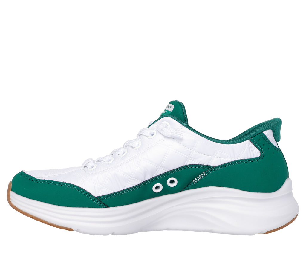 Skechers Sports Cozy Fit Slip-Ins Sneakers - White Green