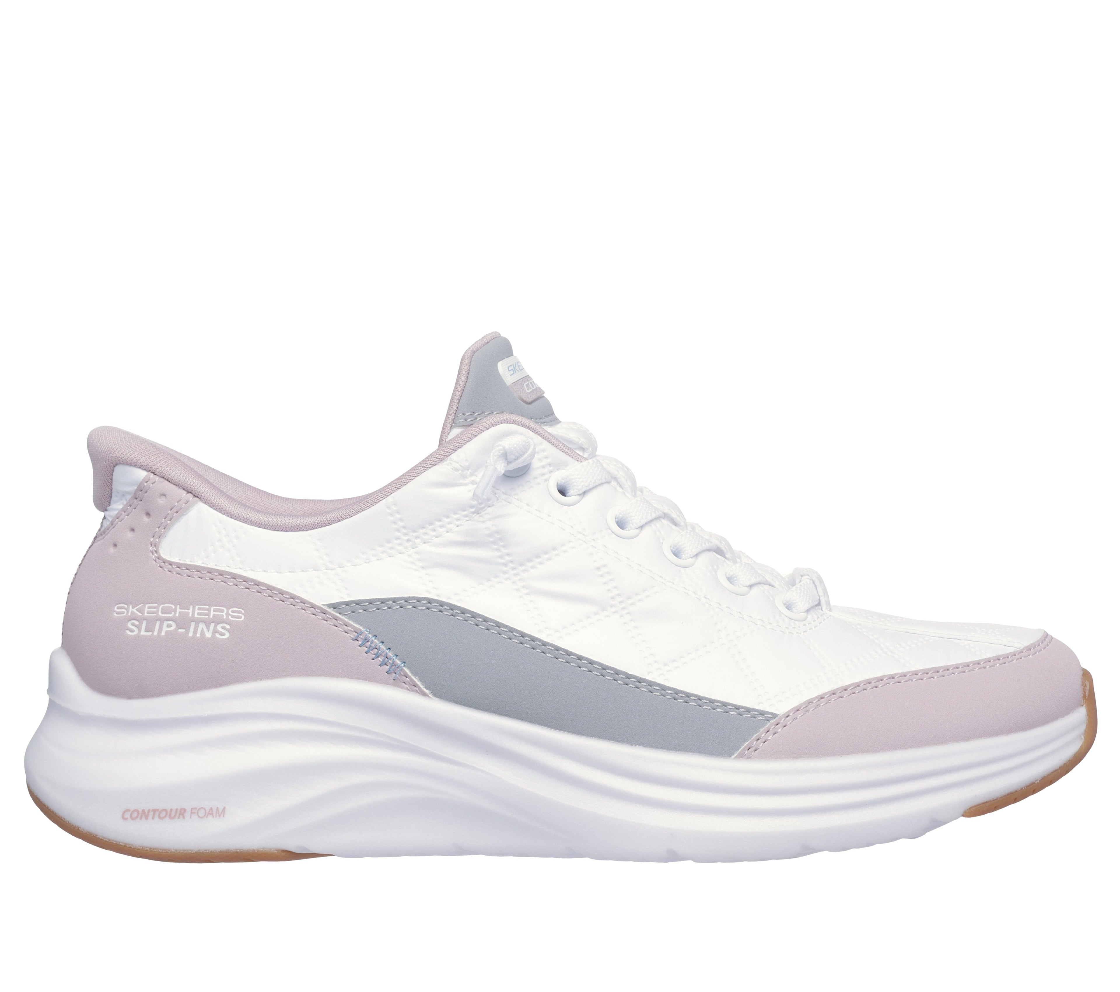 Skechers Sports Cozy Fit Slip-Ins Sneakers - White Lavender