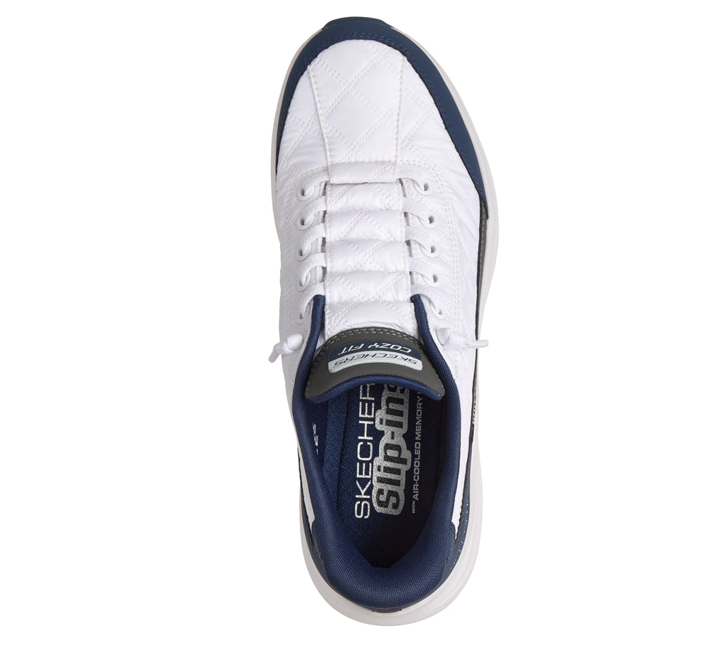 Skechers Sports Cozy Fit Slip-Ins Sneakers - White Navy