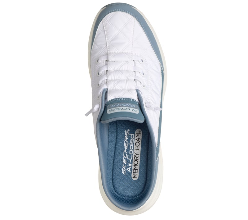 Skechers Sports Cozy Fit Open Back - White Light Blue