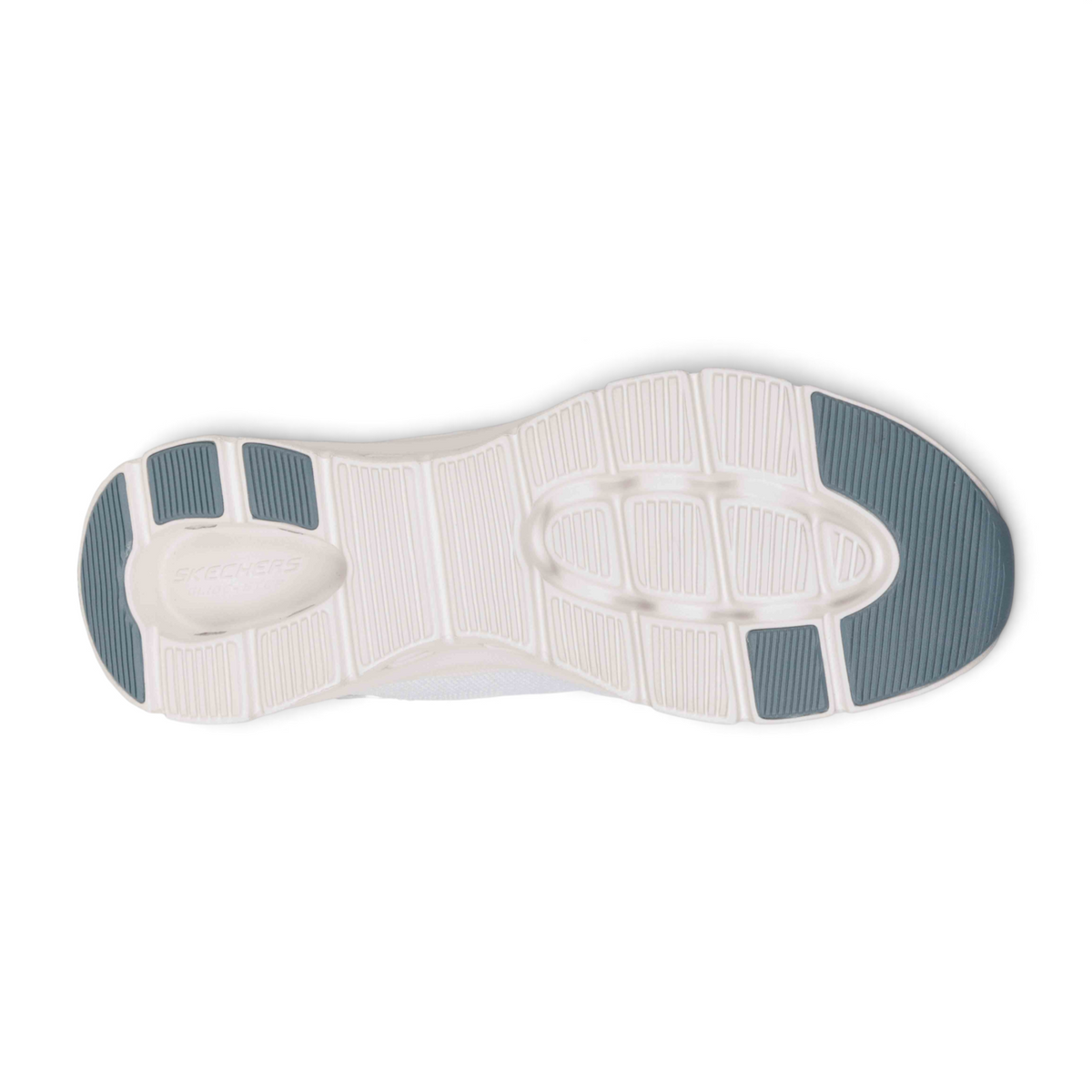 FRG GLIDE-STEP PRO PURE MOTION sneaker outsole in white with grey traction pads and Skechers branding