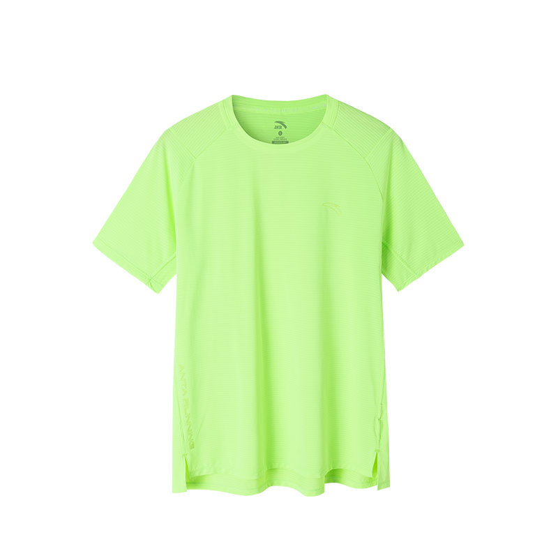 ANTA Racing Challenges Running Short Sleeve T-Shirt Fluorescent Green