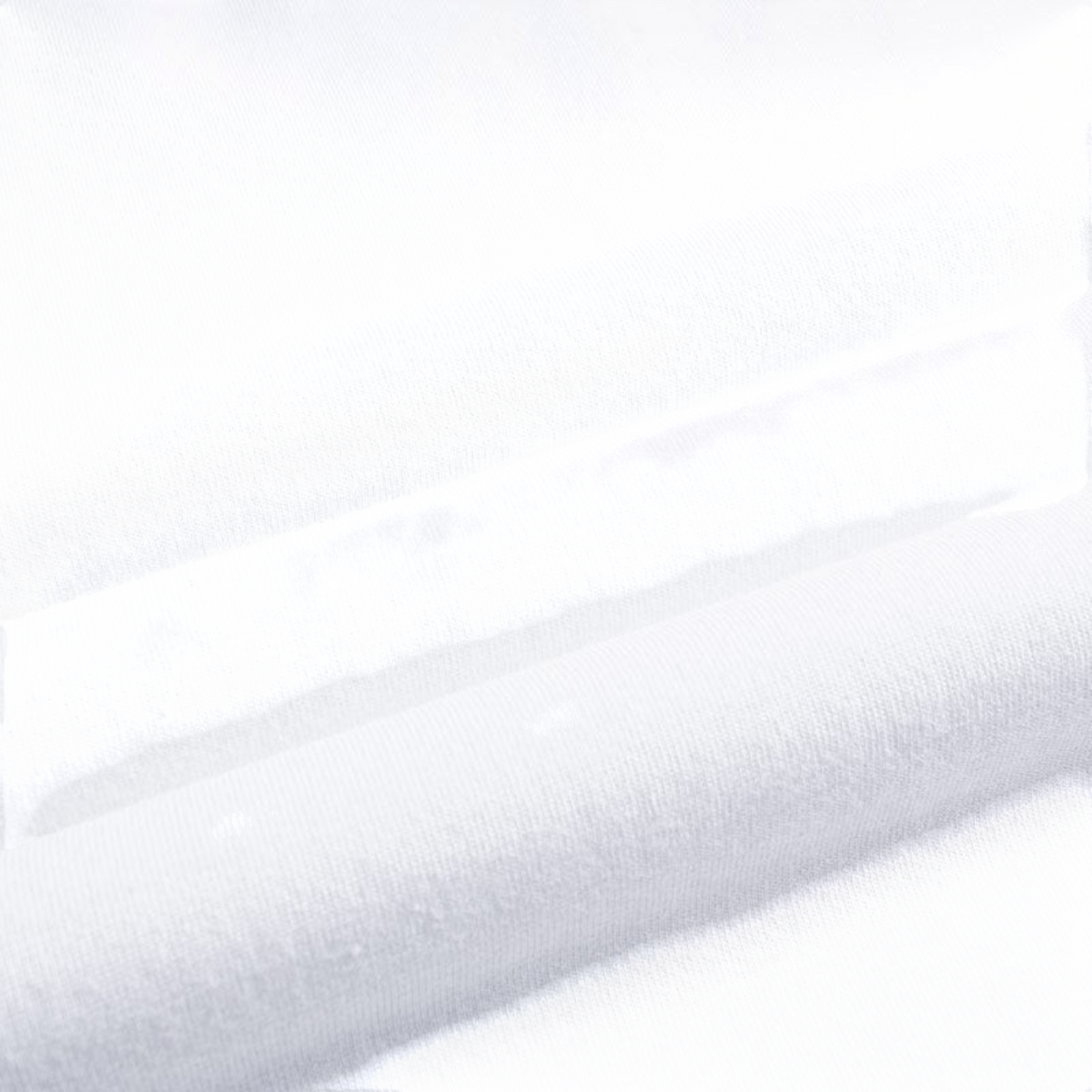 FRG white short sleeve cotton t-shirt fabric texture close up