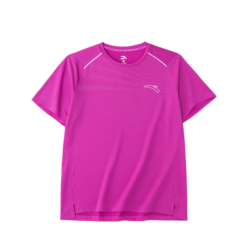 ANTA A-Cross Dry Running Short Sleeve T-Shirt Purple