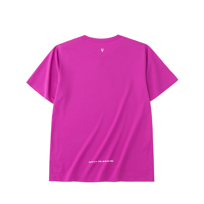 ANTA A-Cross Dry Running Short Sleeve T-Shirt Purple