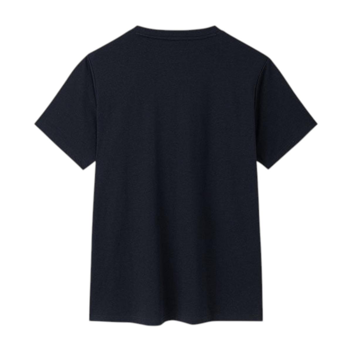 FRG ANTA black basketball short sleeve t-shirt made from a breathable cotton blend, shown from the back.