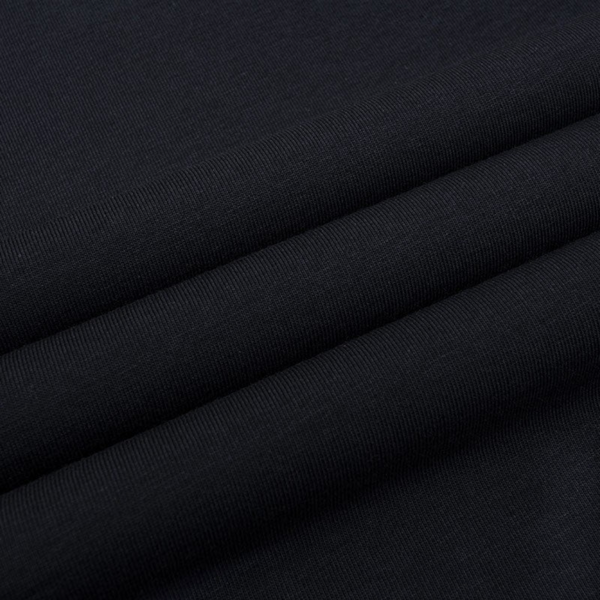 FRG ANTA black basketball t-shirt fabric texture showing soft cotton blend material and breathable weave