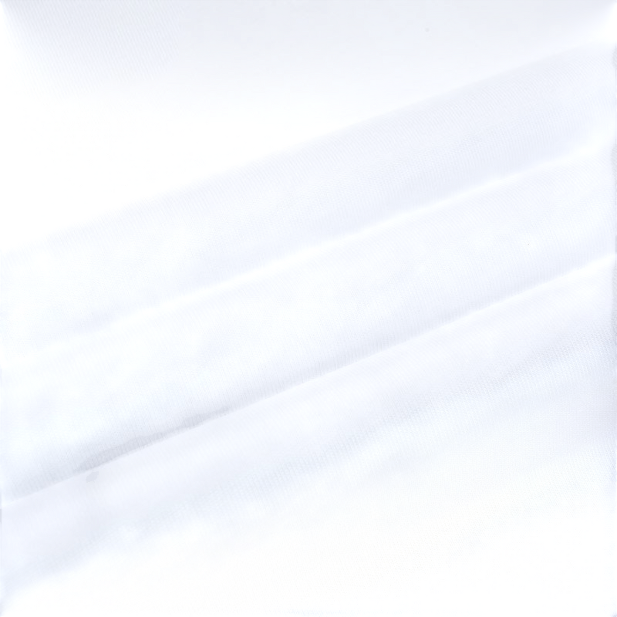 FRG ANTA Doll white cotton fabric texture close-up showing soft breathable material of a short sleeve t-shirt