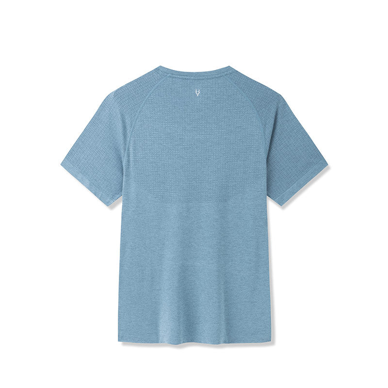 ANTA Running Short Sleeve T-Shirt Heather Blue