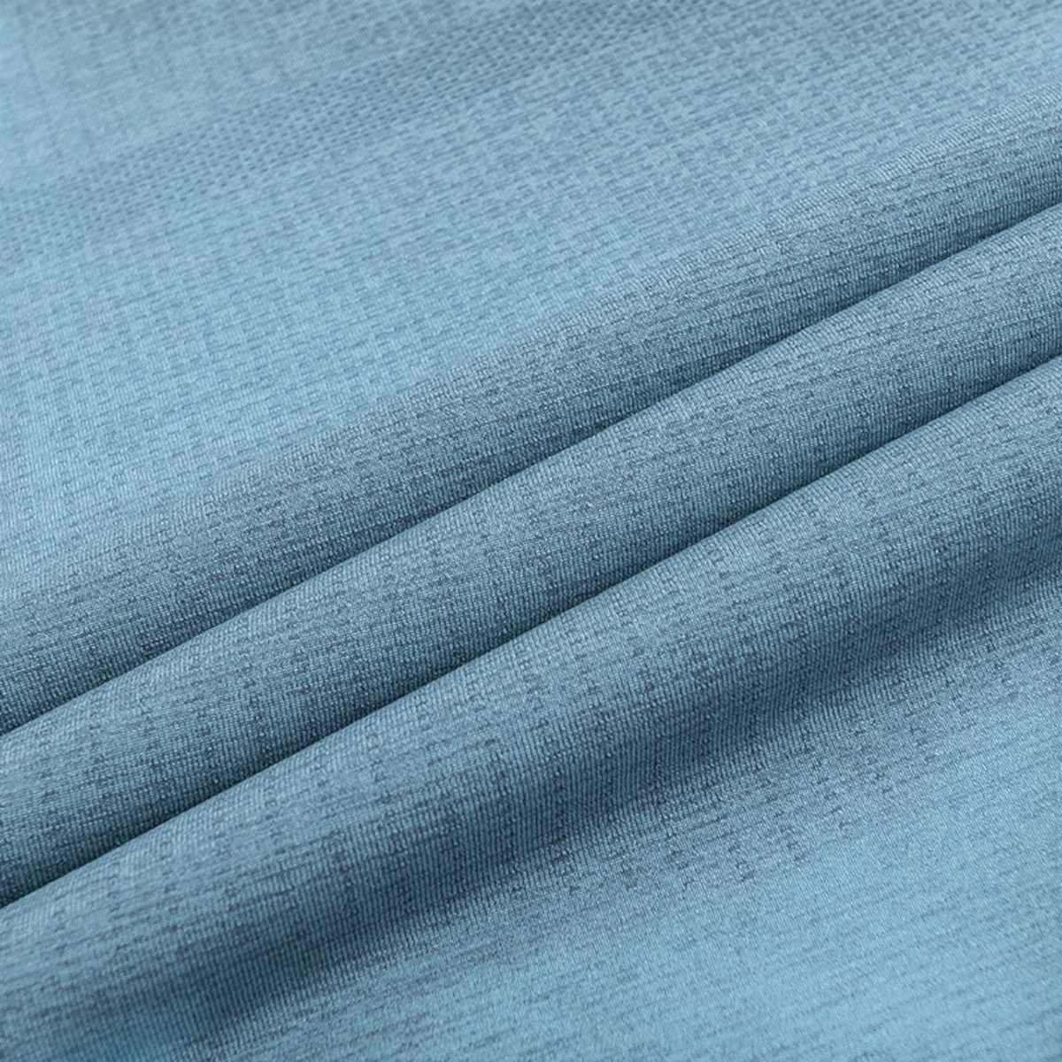 FRG ANTA heather blue running t-shirt fabric with breathable moisture-wicking texture and cool-touch finish