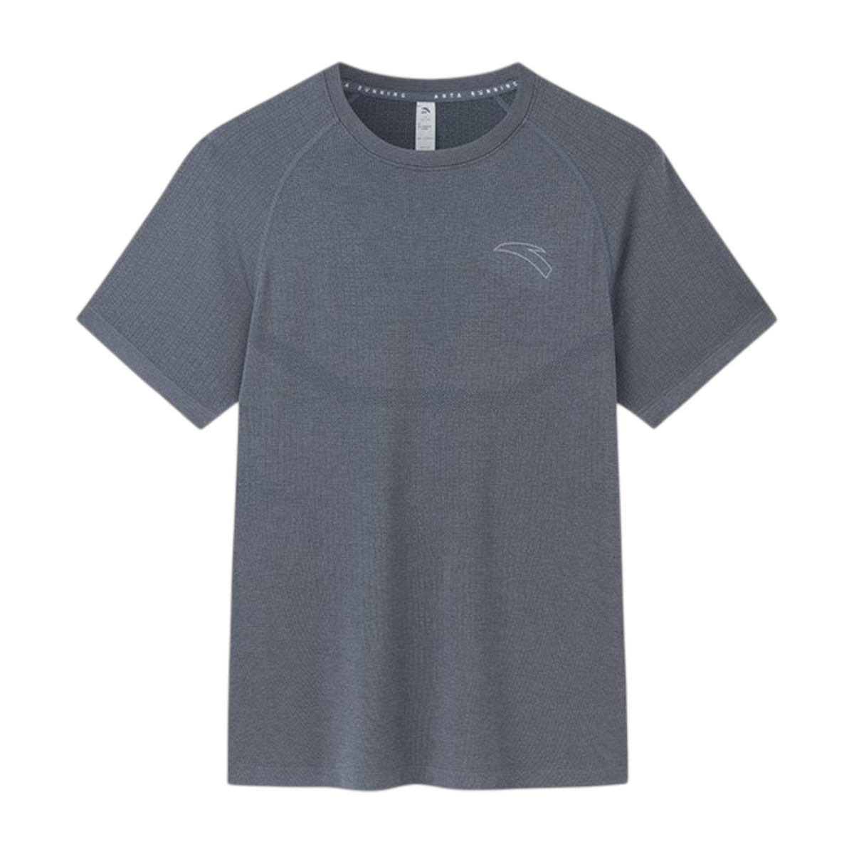 FRG ANTA A-Chill Touch heather grey short sleeve running t-shirt with breathable performance fabric and logo detail.