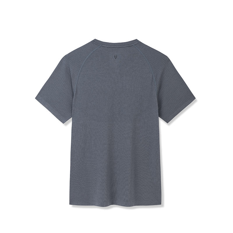 ANTA A-Chill Touch Running Short Sleeve T-Shirt Heather Grey