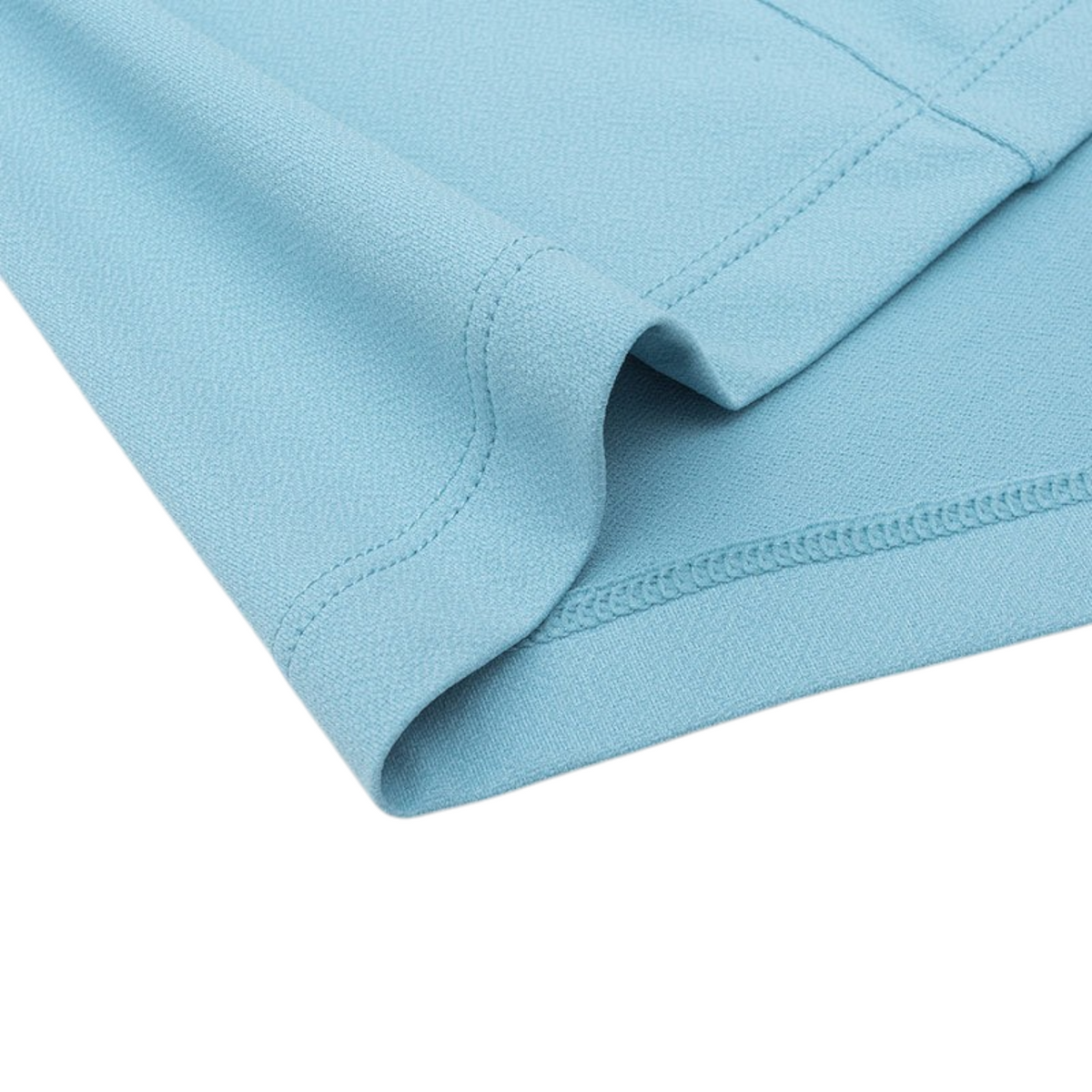 FRG ANTA A-Chill Touch blue running shirt fabric detail showing lightweight breathable material and hem stitching