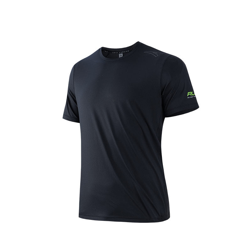ANTA A-Chill Touch Running Short Sleeve T-Shirt Black