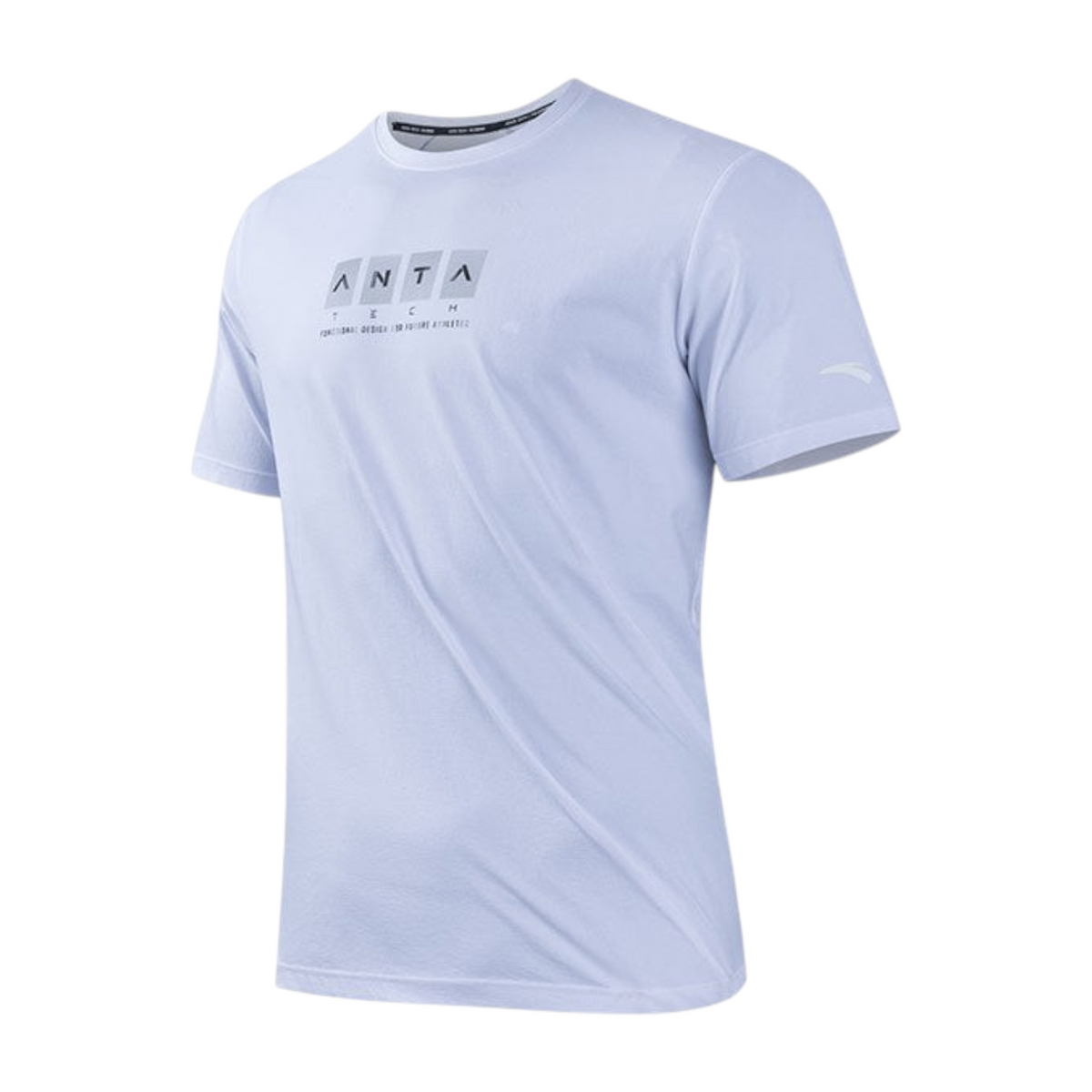 FRG ANTA white short sleeve cross training t-shirt with A-Cool breathable fabric and graphic chest logo