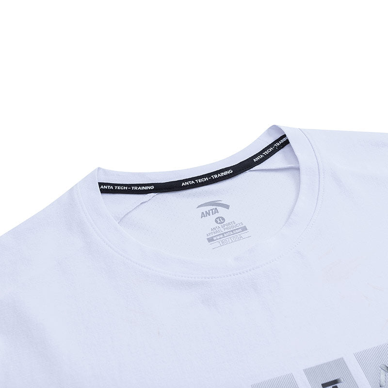ANTA A-Soft Flex / A-Cool Cross Training Short Sleeve T-Shirt White