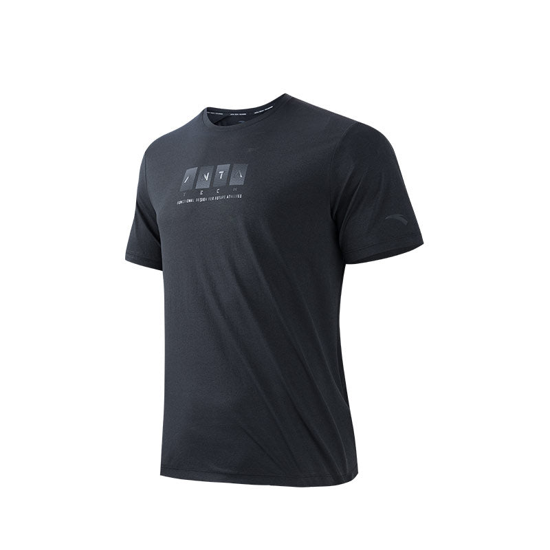 ANTA A-Soft Flex / A-Cool Cross Training Short Sleeve T-Shirt Black
