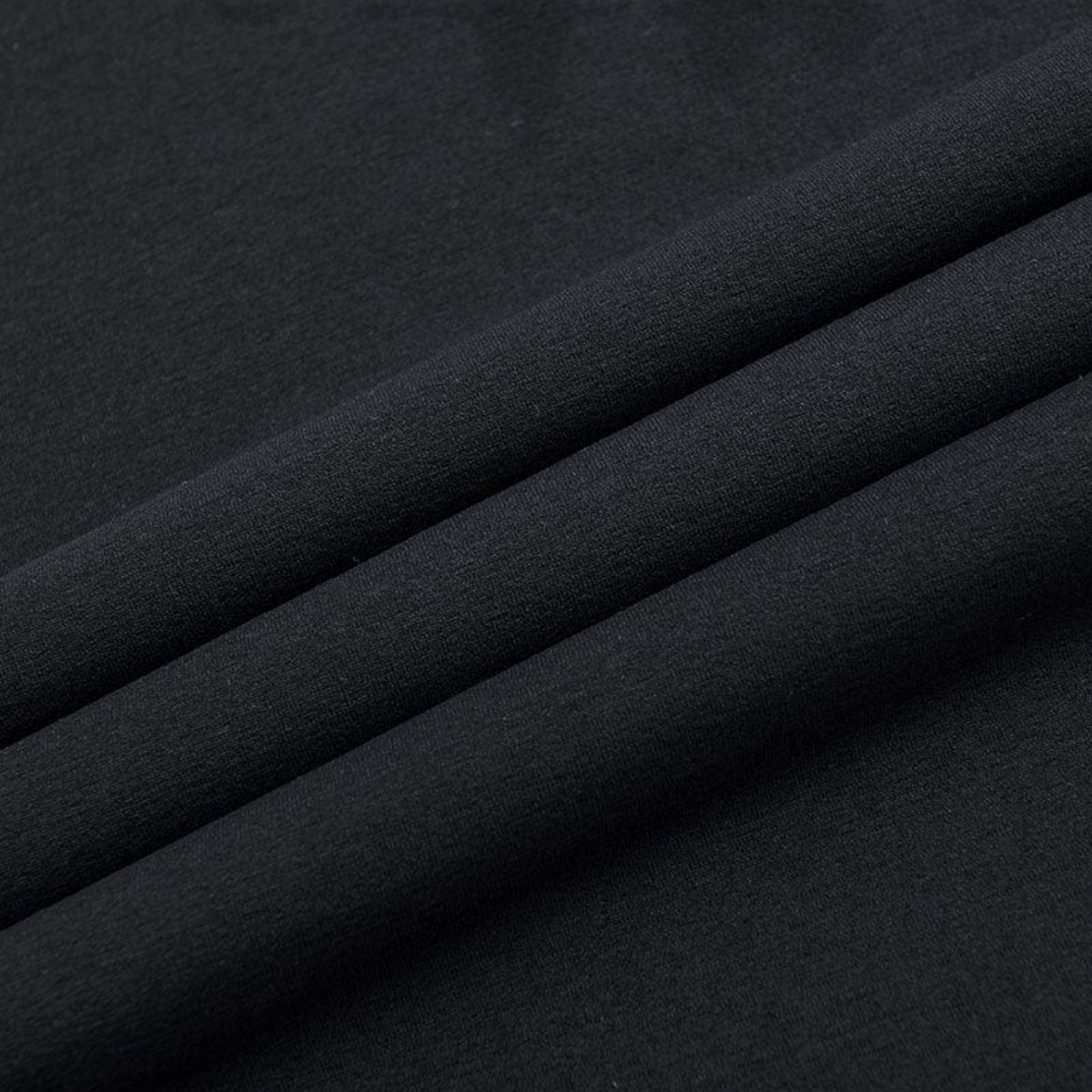 FRG ANTA black performance training shirt fabric texture showing soft polyester blend material