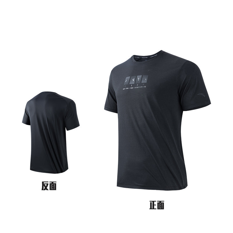ANTA A-Soft Flex / A-Cool Cross Training Short Sleeve T-Shirt Black