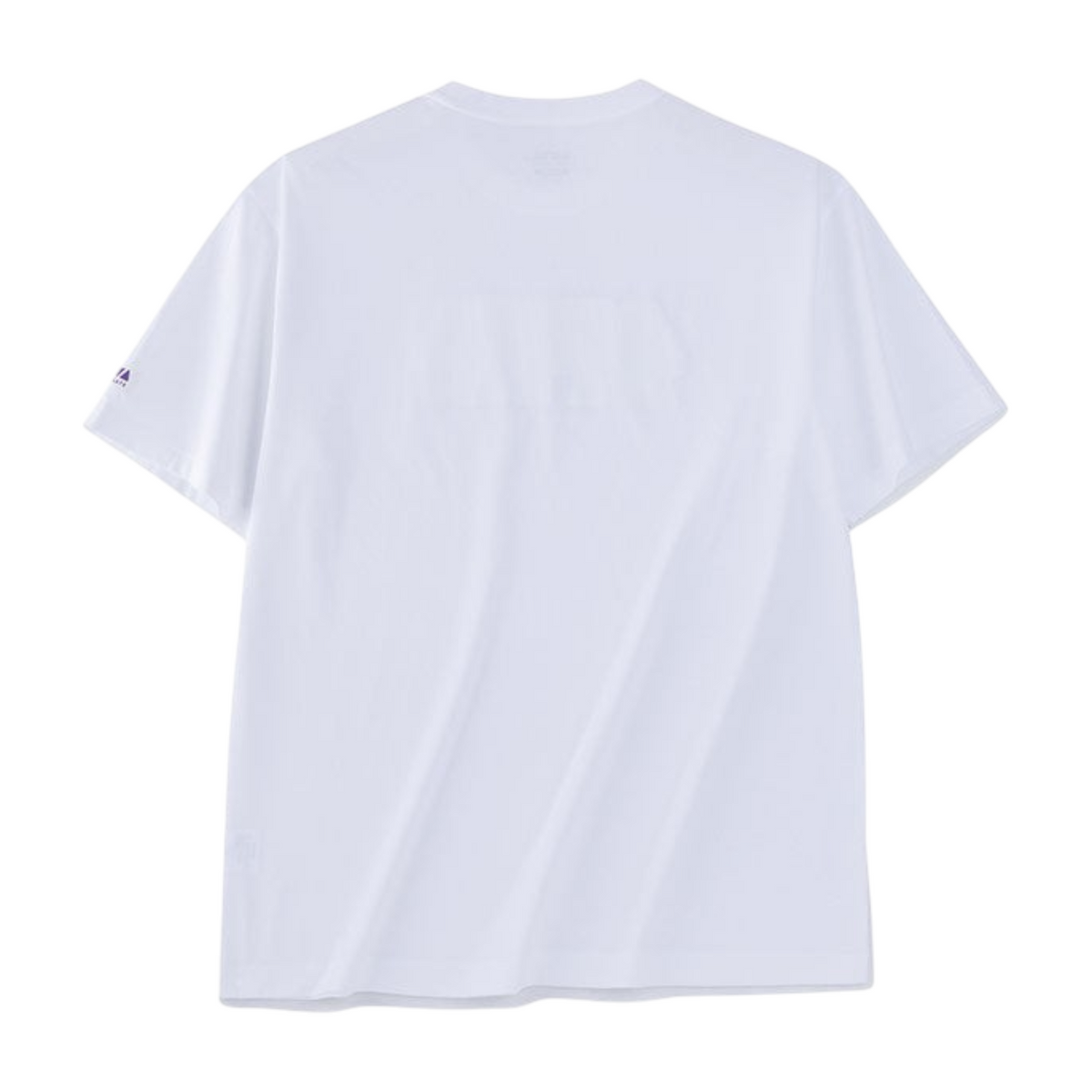 FRG ANTA A-Chill Touch snow white short sleeve cotton t-shirt, back view