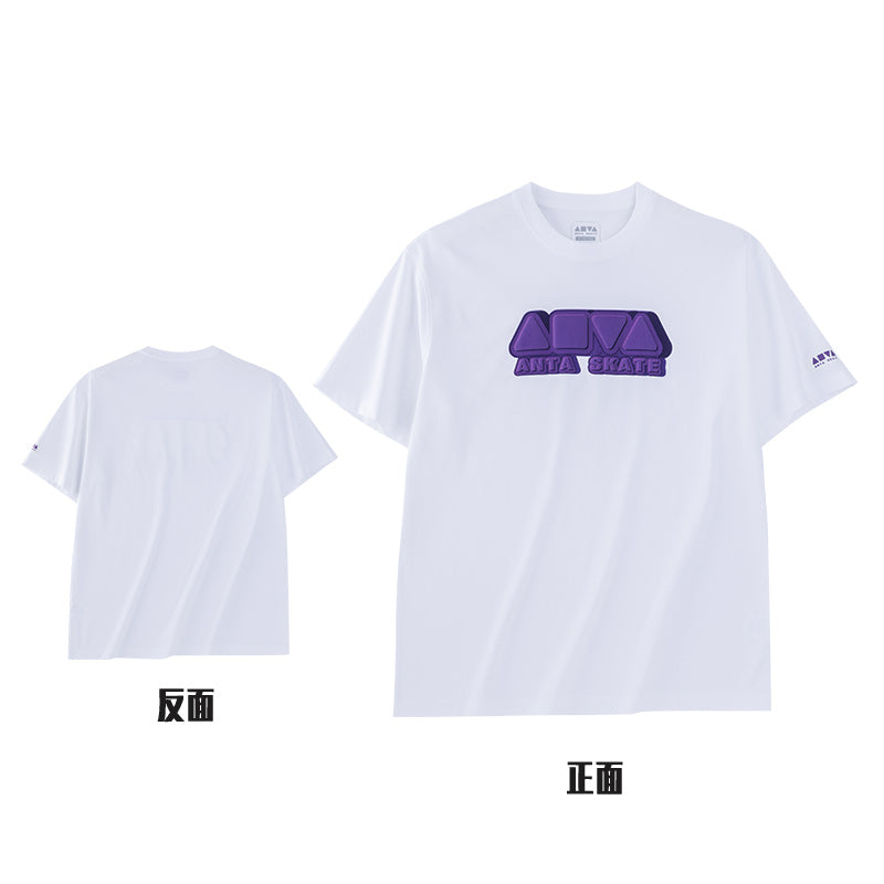 ANTA A-Chill Touch Lifestyle Short Sleeve T-Shirt Snow White