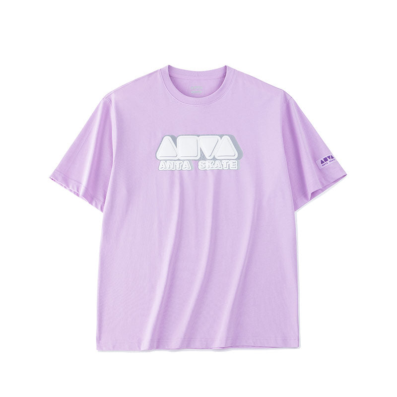 ANTA A-Chill Touch Lifestyle Short Sleeve T-Shirt L.Purple