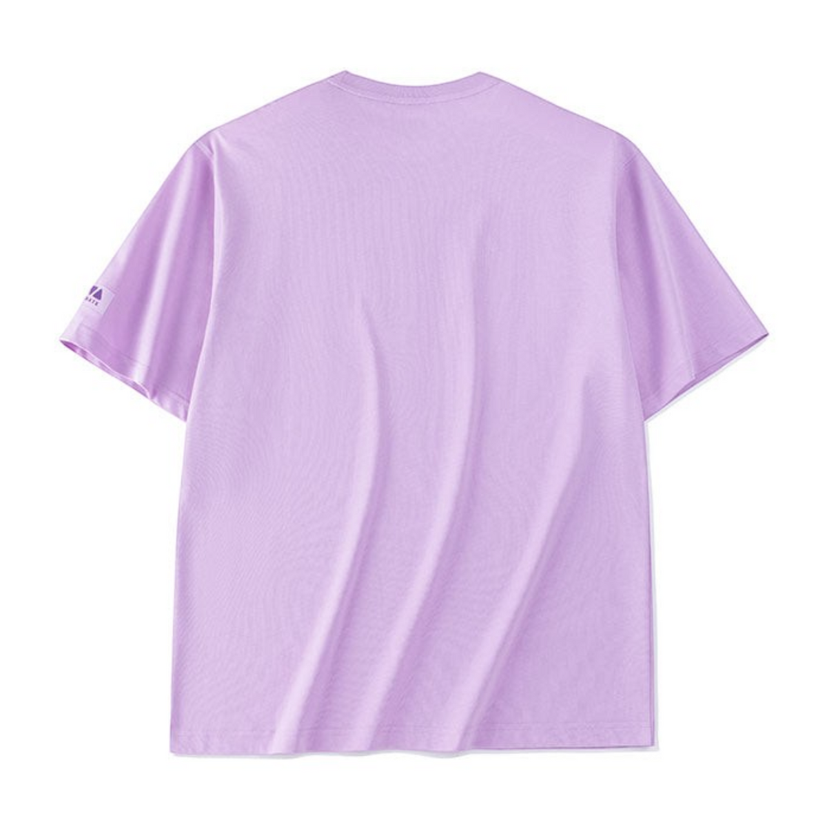 FRG ANTA A-Chill Touch light purple short sleeve cotton t-shirt, back view showing breathable fabric.