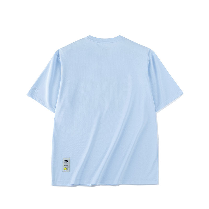 ANTA A-Antiseptic EcoCozy Lifestyle Short Sleeve T-Shirt Blue