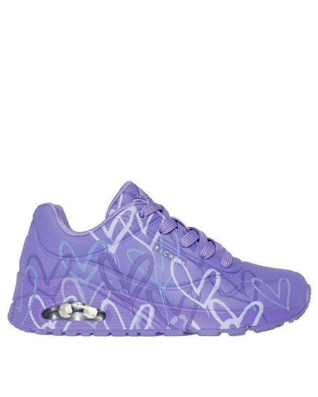 Skechers Street Uno Spread the Love Purple