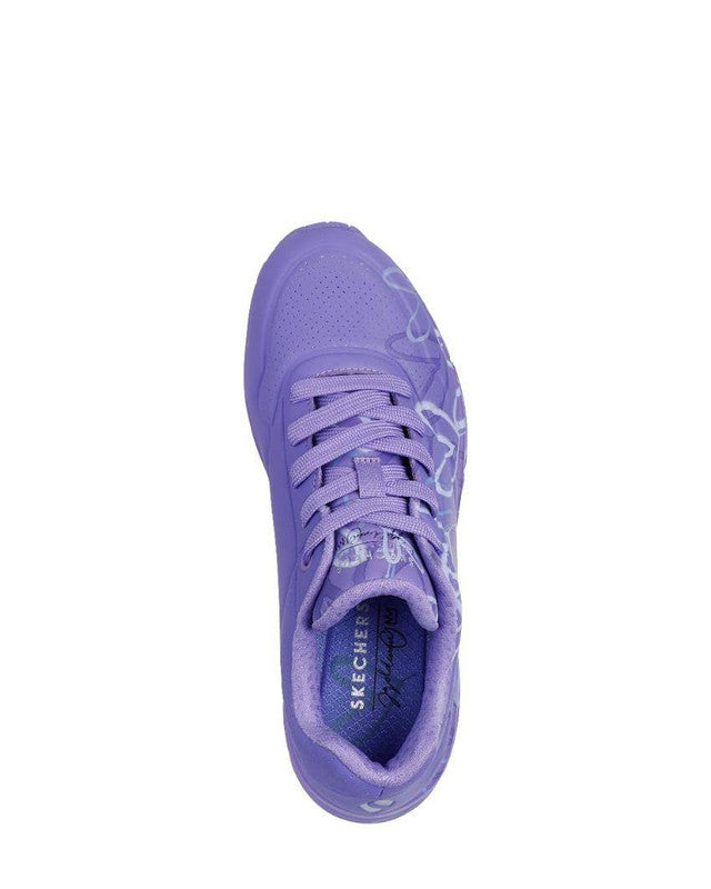 Skechers Street Uno Spread the Love Purple