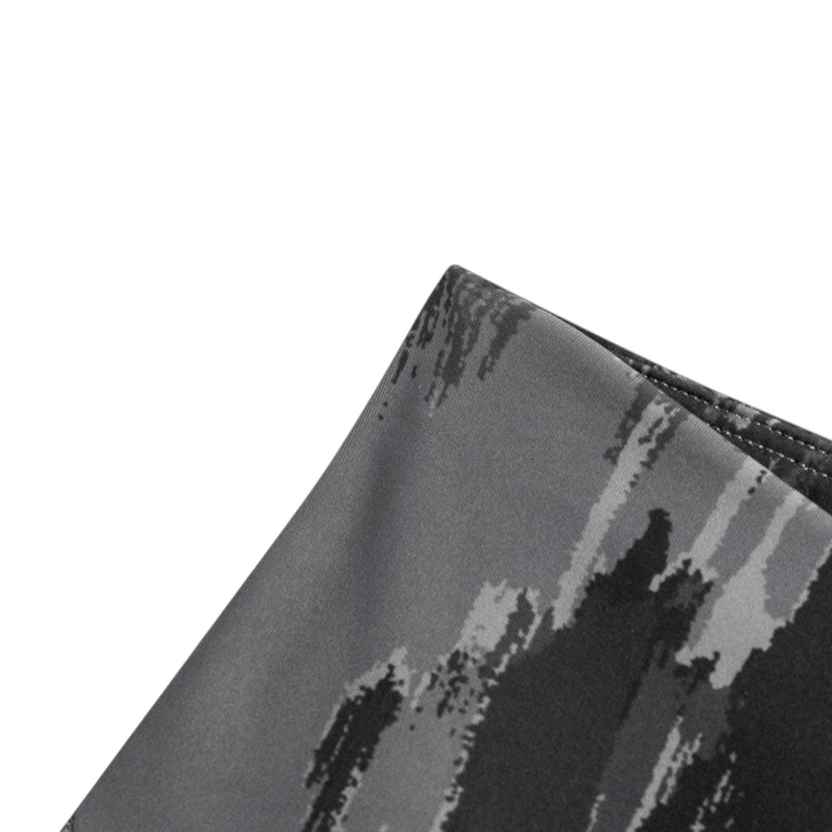 FRG ANTA A-Cool grey running tight ankle pants featuring a breathable polyester-spandex blend with camo pattern