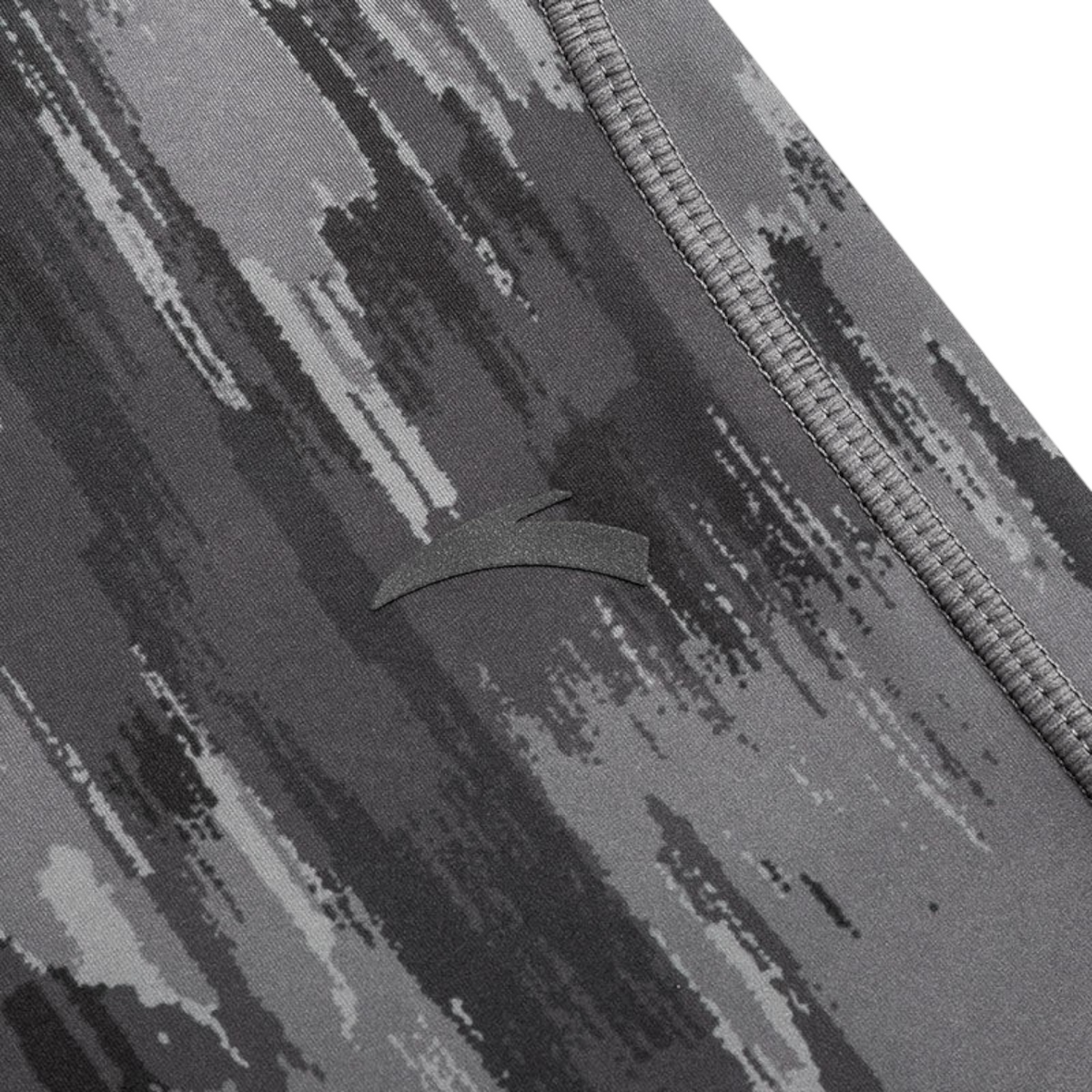 FRG ANTA A-Cool grey running tight ankle pants featuring a textured camouflage pattern and durable stitched seams.