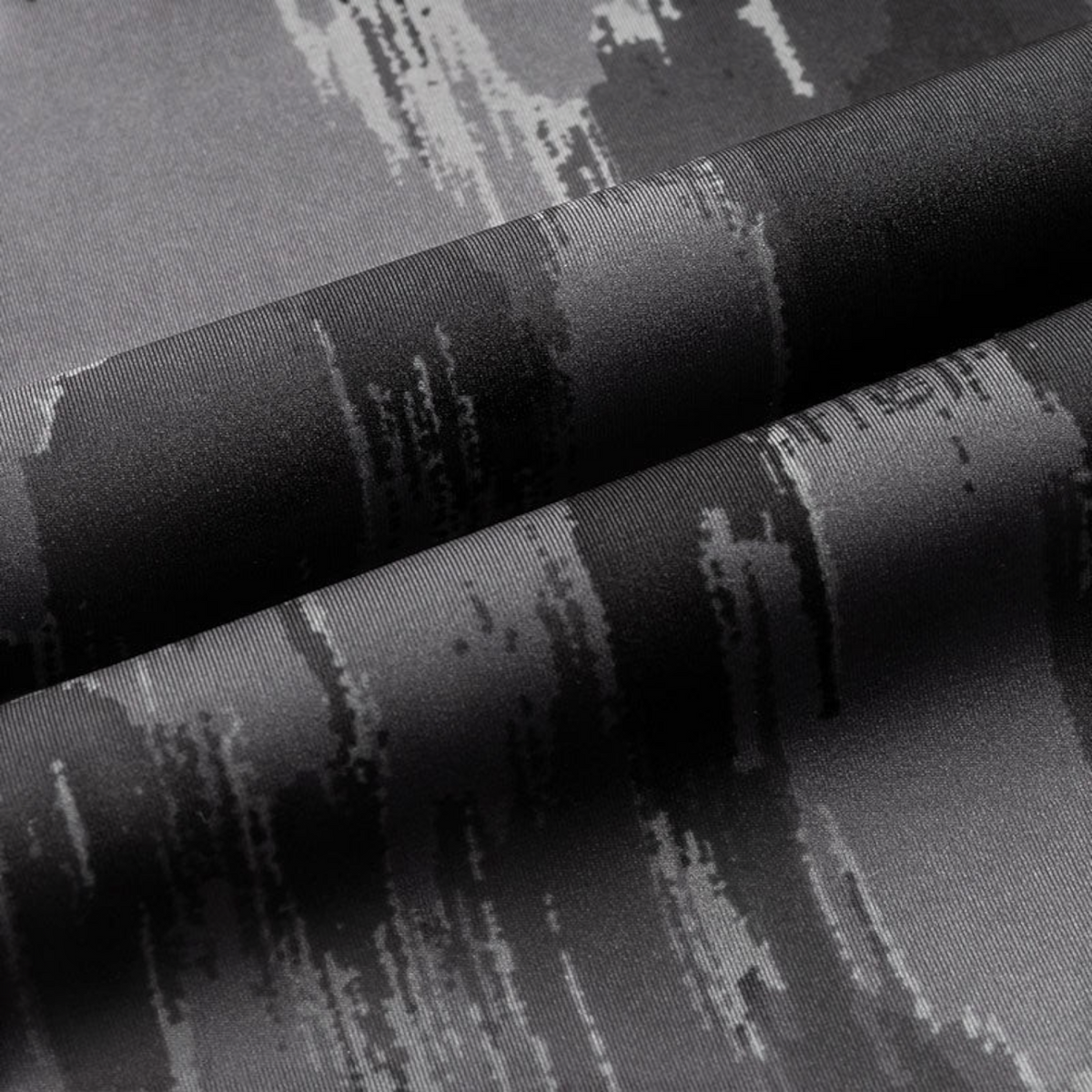 FRG ANTA A-Cool grey running pants fabric with a textured abstract print and breathable polyester spandex blend