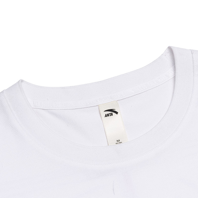 ANTA Sorona Cross Training Short Sleeve T-Shirt Snow White