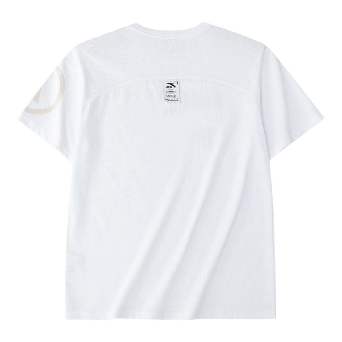 FRG ANTA Sorona Plus snow white short sleeve cross training t-shirt, back view showing breathable fabric detail.